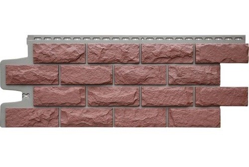 Фасадные панели Grand Line Колотый Камень Корица, Шов тёмно-бежевый купить в Наволоках