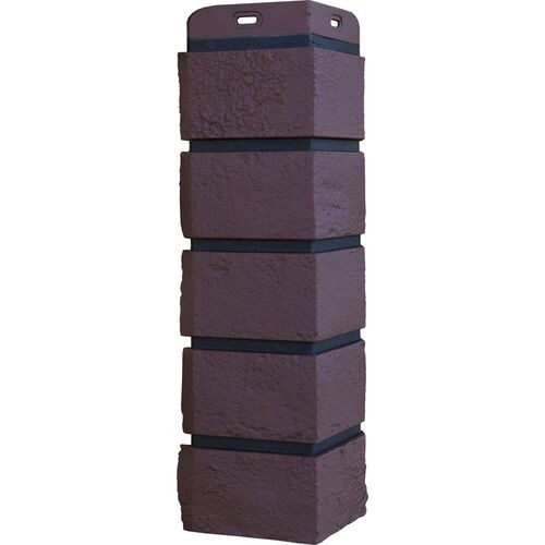 Угол Grand Line состаренный кирпич Элит каштан, ШОВ чёрный купить в Наволоках