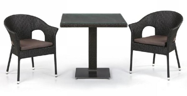 Комплект плетеной мебели AFINA из иск. ротанга T605SWT/Y79A-W53 Brown 2Pcs купить в Наволоках