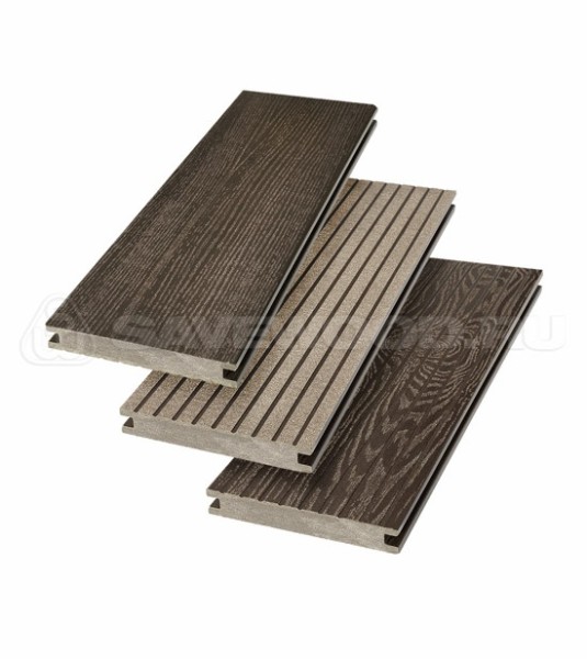 Террасная доска SW Fraxinus (R) полнотелая «SaveWood» Темно-коричневый купить в Наволоках
