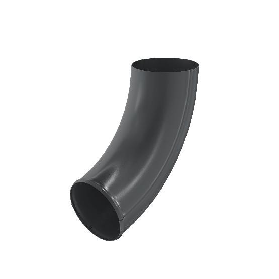 Водосток Aquasistem, система 125x90 - Отвод трубы RAL 7024 Тёмно-серый купить в Наволоках