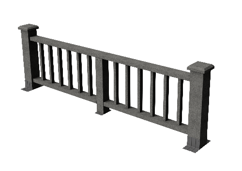 Ограждения декоративное ДПК GRINDERDECO Троя серый базальт купить в Наволоках