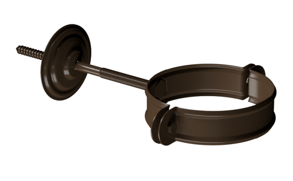 Хомут трубы D90 Döcke STAL PREMIUM Каштан, (RAL 8017) купить в Наволоках