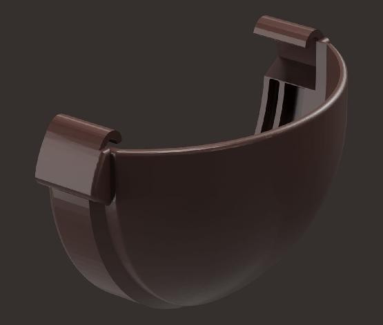 Заглушка желоба Docke Lux ПВХ - Шоколад купить в Наволоках