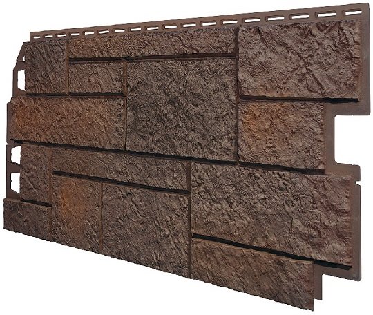 Фасадная панель VOX Sandstone (Сандстоун) темно коричневый купить в Наволоках