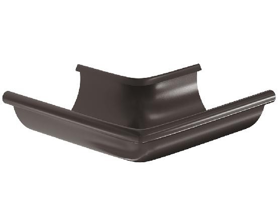 Водосток Aquasistem, система 150/100 -  Угол желоба, наружный 90° RR 32 Тёмно Коричневый купить в Наволоках