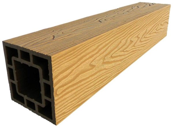 Столб опорный ДПК 3D GardenParkett фактура дерева Бук купить в Наволоках