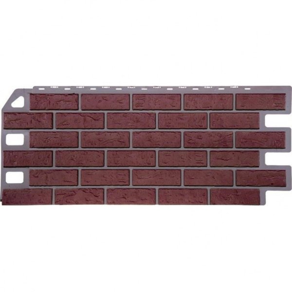 Фасадная панель FineBer, Кирпич, Красный купить в Наволоках