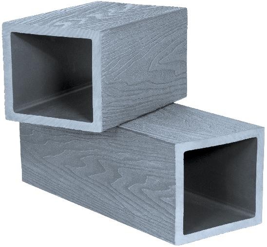 Столб опорный Polivan SINGARAJA 3D фактура дерева, серый купить в Наволоках