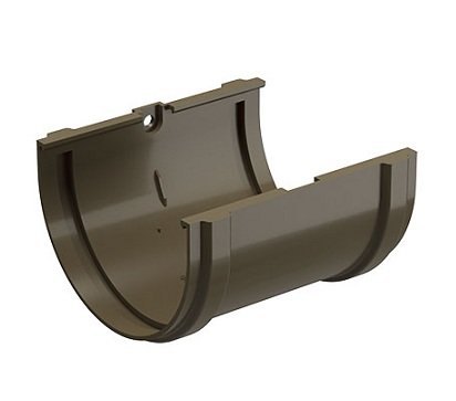 Соединитель желоба Docke Premium ПВХ - Каштан купить в Наволоках