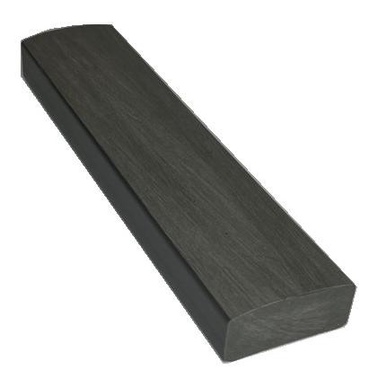 Лавочный брус Ecodecking Некст полнотелый брашированный 70х35 графит купить в Наволоках