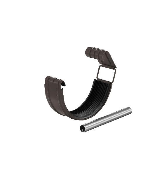 Водосток Aquasistem, система 150/100 - Соединитель желоба с резиновым уплотнителем RR 32 Тёмно Коричневый купить в Наволоках