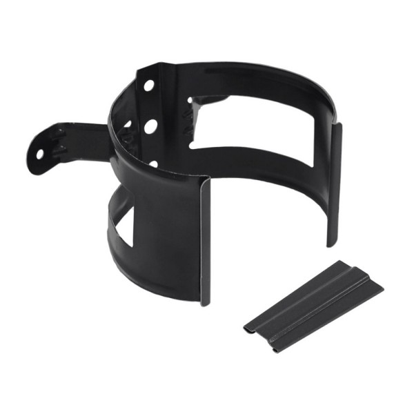 Водосток Grand Line 125x90 – Хомут трубы (на дерево) RAL 9005 купить в Наволоках