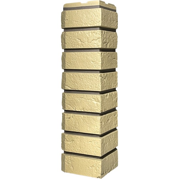 Угол наружный ДАЧНЫЙ Серия Баварский кирпич Песочный купить в Наволоках