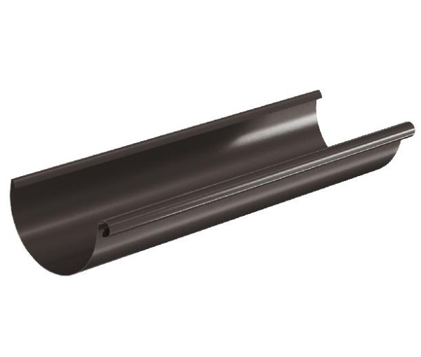 Водосток Aquasistem, система 125x90 - Водосточный желоб 3.00м RR 32 Тёмно-Коричневый купить в Наволоках