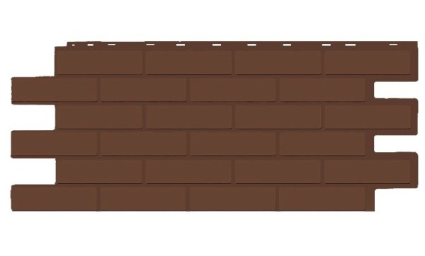 Фасадная панель T-Siding Кирпич Модерн Эко Браун купить в Наволоках