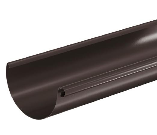 Водосток Aquasistem, система 125x90 - Водосточный желоб 3.00м RR 32 Тёмно Коричневый купить в Наволоках