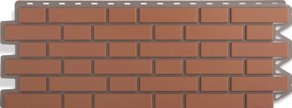 Фасадная панель Альта-Профиль, Кирпич Клинкерный, Красный купить в Наволоках