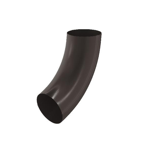 Водосток Aquasistem, система 125x90 - Колено трубы RR 32 Тёмно-Коричневый купить в Наволоках