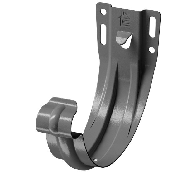 Карнизный кронштейн (штампованный) D125 Döcke STAL PREMIUM Графит, (RAL 7024) купить в Наволоках