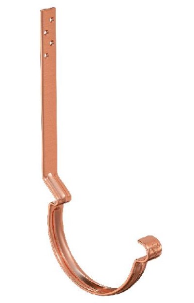 Водосток Aquasistem, система 150/100 - Крюк крепления желоба удлиненный (усиленный) медный купить в Наволоках